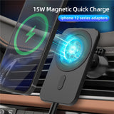 15W Magnetic Wireless Car Charger Mount Stand