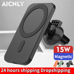 15W Magnetic Wireless Car Charger Mount Stand